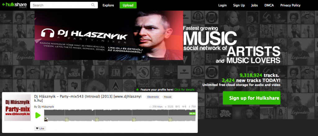 hulkshare unblocked music sites